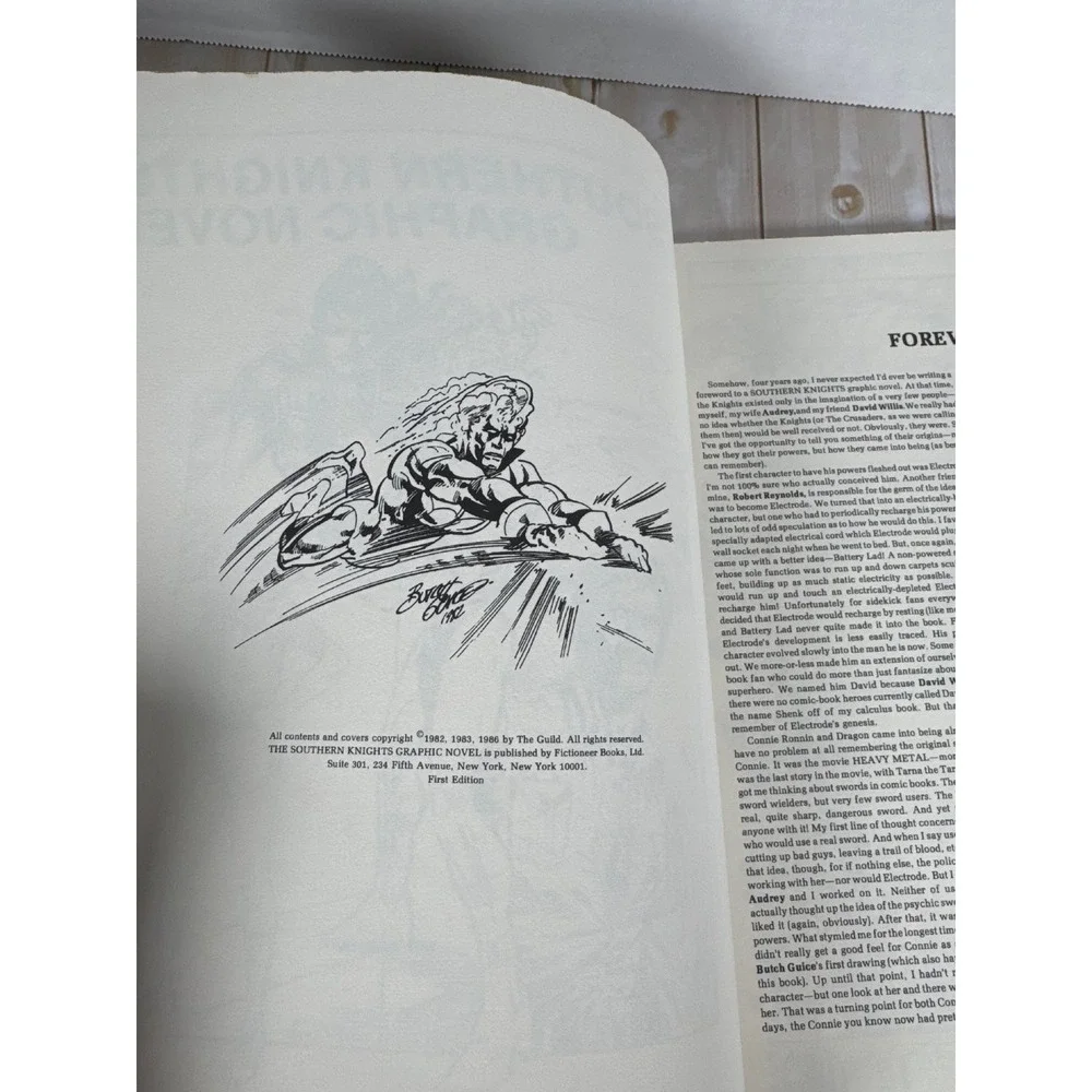 Southern Knights Graphic Novel Vogel Guice 1986 1st Ed Comics Interview